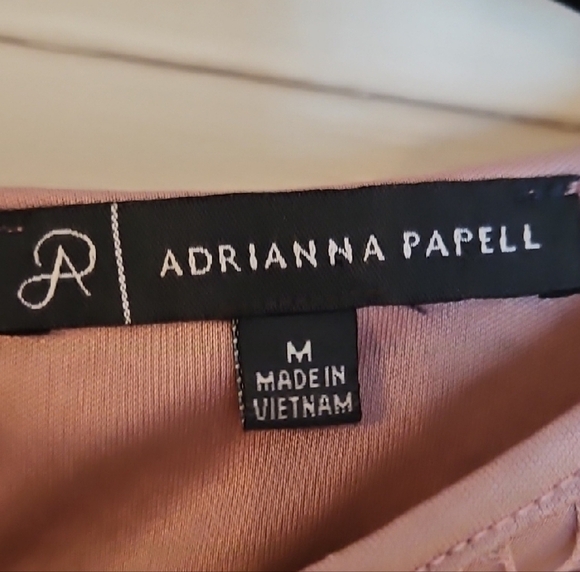 Adrianna Papell Pink Relaxed 3/4 Sleeve Boxy Blouse - Picture 7 of 9